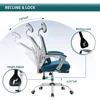 Office Computer Desk Chair, Gaming Chairs for Adults, High-Back Mesh Rolling Swivel Reclining Chairs with Wheels 4