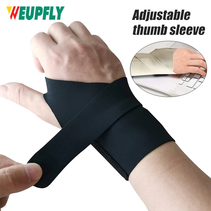 

1Pcs Ultra Thin Wrist Brace - Sport Slim Carpal Tunnel Support for Men and Women, Adjustable, Breathable and Skin Friendly