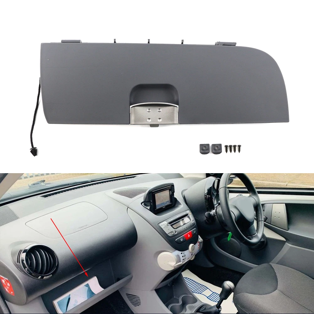Couvercle De Boîte à Gants Pour Toyota Aygo / Citroën C1 / Peugeot 107 (2005-2014) - Noir ABS - Références OEM PZ416-93403-00 - 5