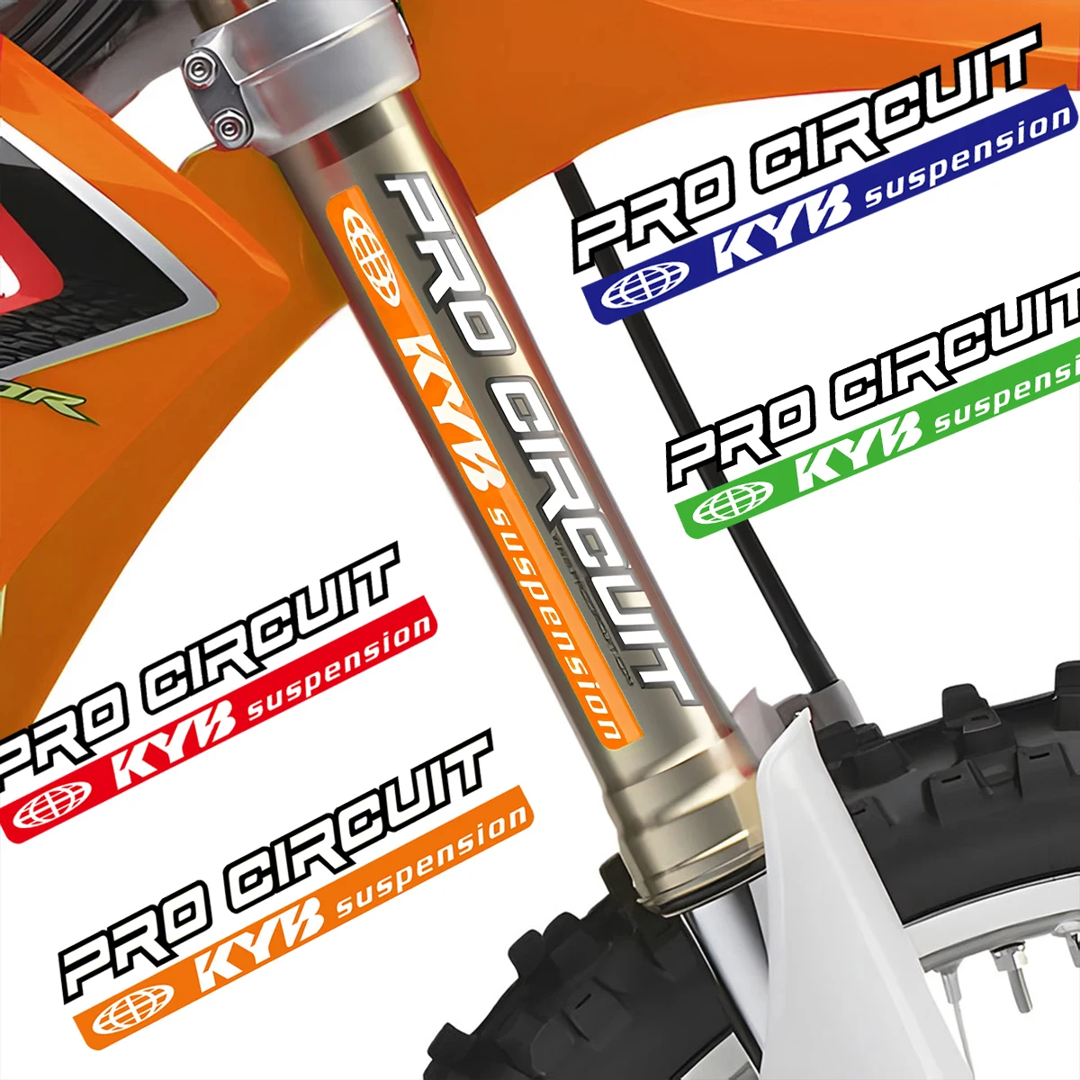 Motorcycle Stickers KYB Racing Reflective Suspension Shock Adhesivos Decal for KTM SX XC SXF XCF EXC EXCF XCW 250 f