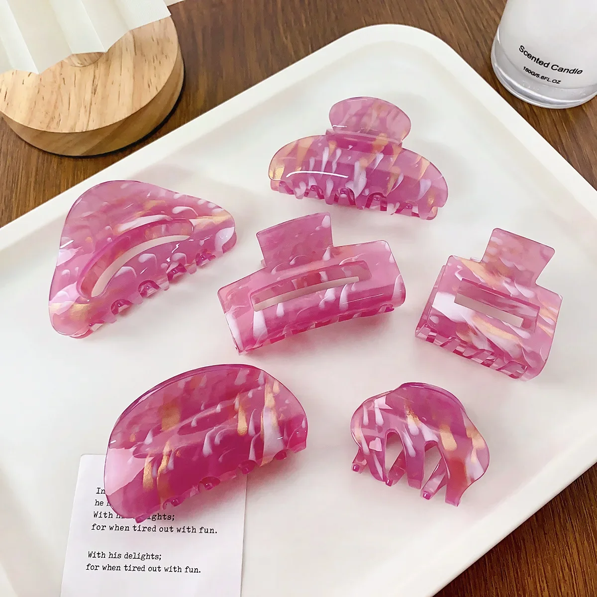 

Women Headwear Fashion Hair Clip Acrylic Hair Claw Hairpins Korean for Girl Shark Clip Barrette Hair Accessories