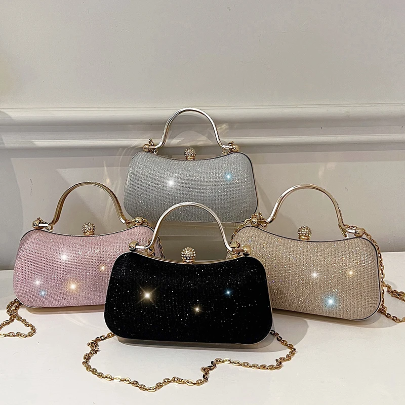 Evening party bags: This year, there is a trend for sophisticated and feminine women's bags. There are simple buttoned small bag - 6
