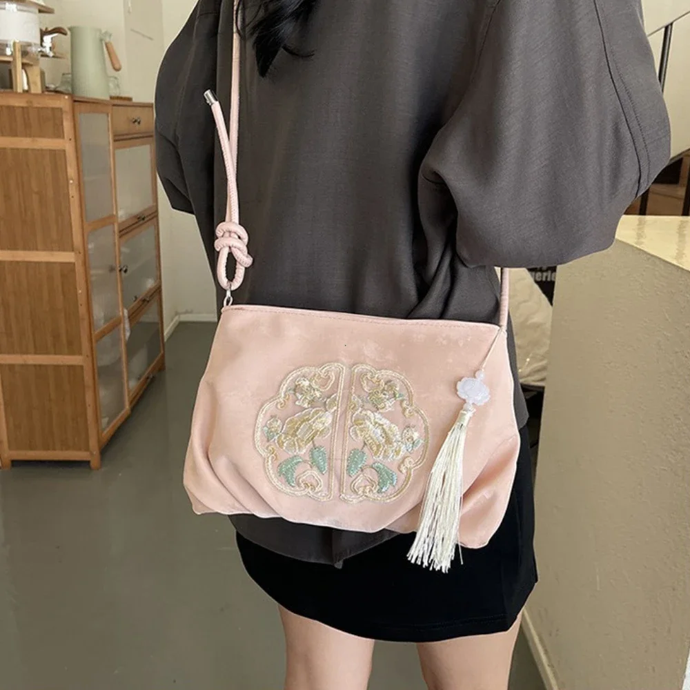 Package Satchel Soft Embroidery Bag Fashion Chinese Style Tote Bag Large Capacity Handbags Purses and Handbags Bolso Mujer 2026