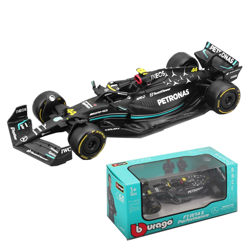 Bburago 1:43 Aston Martin AMR23 Mercedes W14 Red Bull RB19 Miami GP Ferrari SF23 Alpine A523 F1 Modelo Fórmula Carro de Corrida Estática