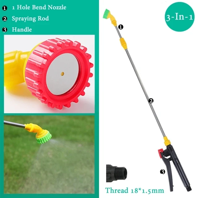 Versatile Retractable Electric Sprayer with Nozzle and Handle