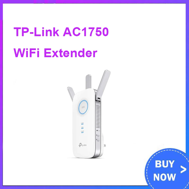 TP-Link AC1750 WiFi Extender (RE450), PCMag Editor's Choice, Up to  1750Mbps, Dual Band WiFi Repeater, Internet Booster, Extend WiFi Range  further