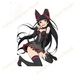 Fuzhen – autocollants de camping Car, accessoires extérieurs, Style Anime, Image dessinée à la main, fenêtre, ordinateur portable, voiture 