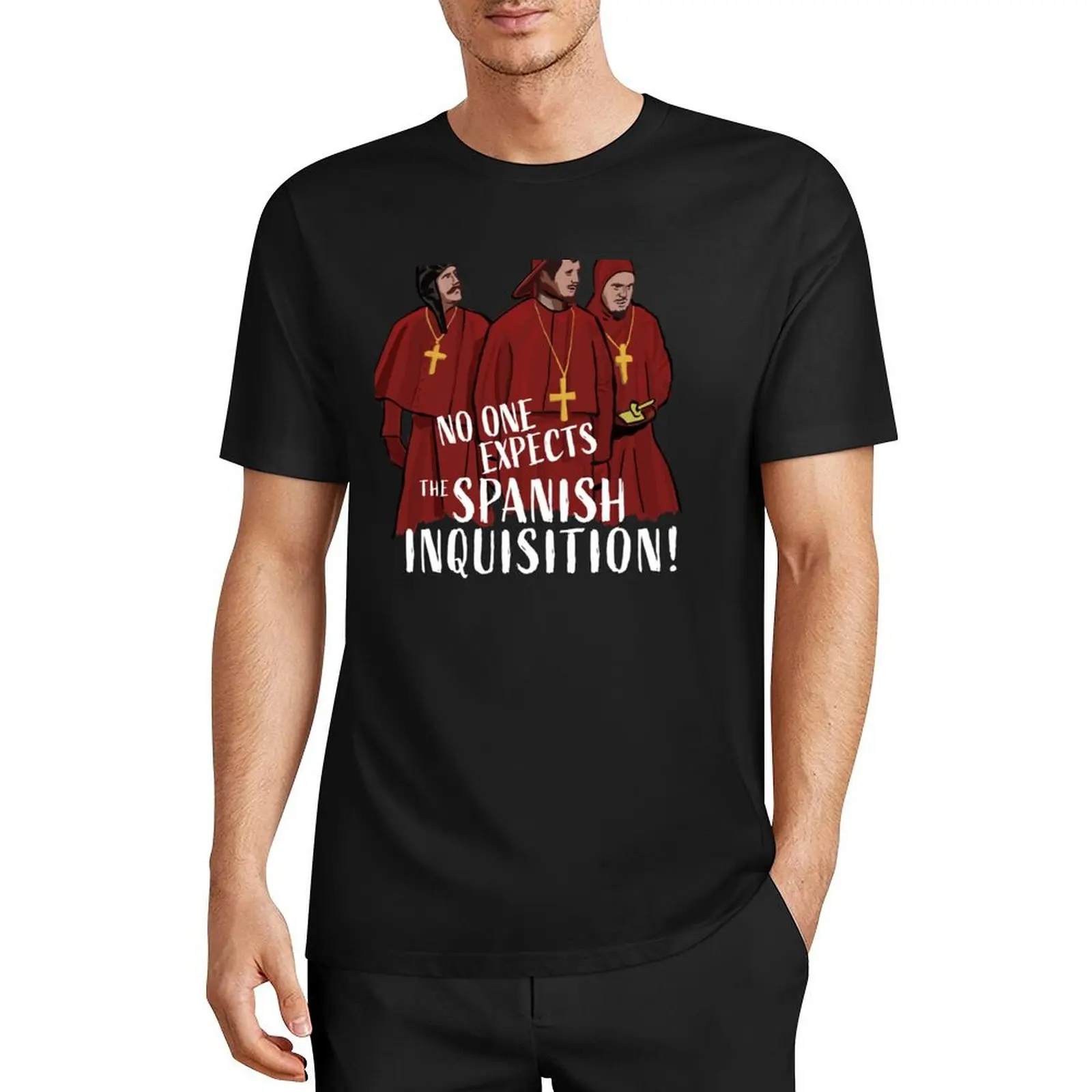 

No One Expects the Spanish Inquisition! T-Shirt plus sizes blanks mens cotton t shirts