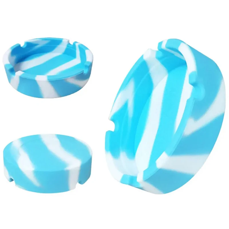 Silicone Ashtray Indoor Outdoor Portable Small Cute Rubber Unbreakable Ash Trays