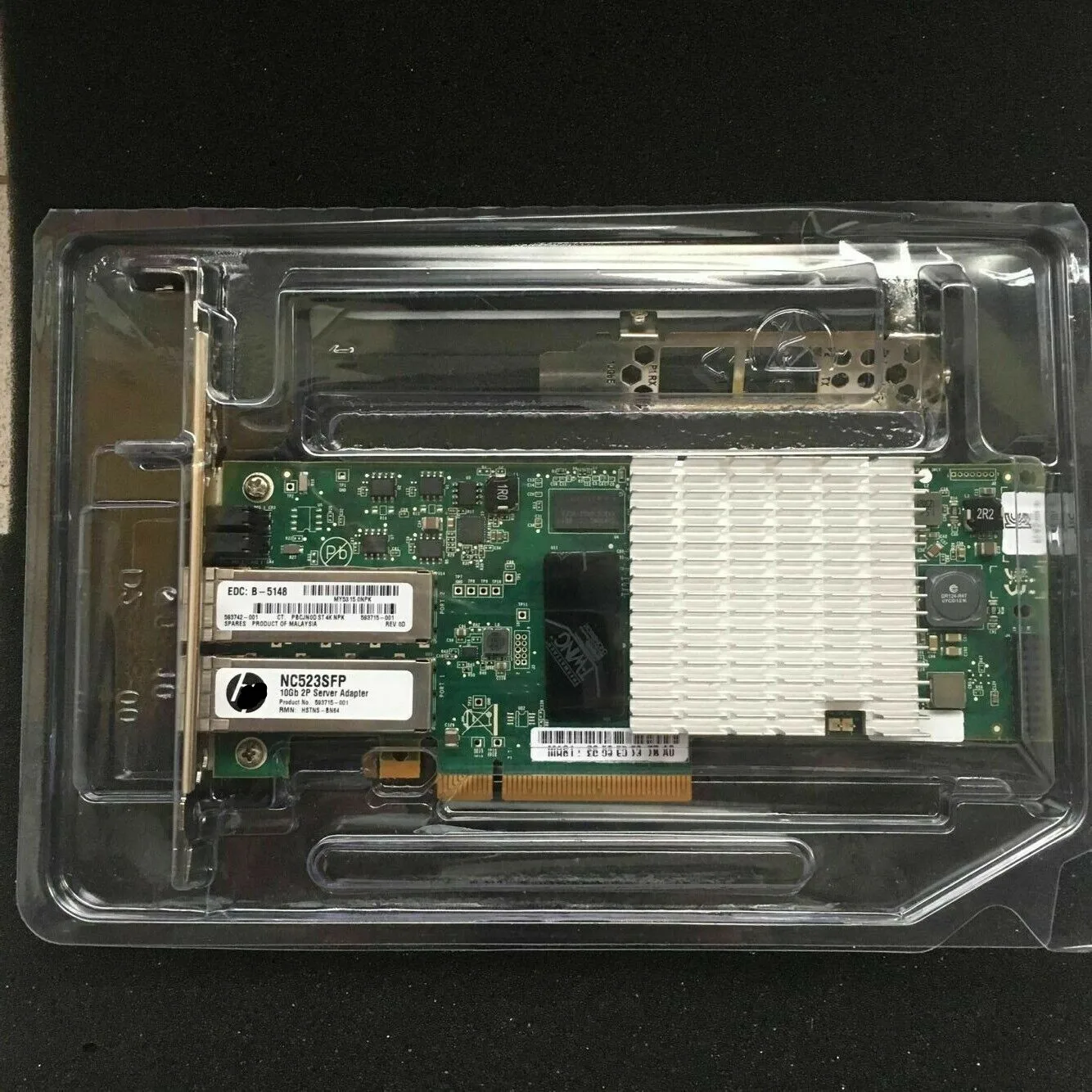 NC523SFP 듀얼 포트 10GbE SFP PCI-E NIC 광섬유 10G 네트워크 카드 어댑터 QLE-3242 593742 -001 593715 -001 593717 -b21