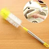 Round Head Bendable Long Handle Cup Brushes Bottle Brush Cleaning Brush Home Kitchen Gadget Random Color 1