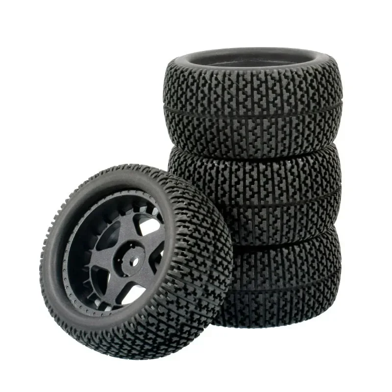 Pour Wltoys 144001 144010 124007 124016 124019 A959 A959-B 4 pièces 65 mm pneu en caoutchouc jante de roue métallique 12 mm Hex RC pièces de mise à Pour Wltoys 144001 144010 124007 124016 124019 A959 A959-B 4 pièces 65 mm pneu en caoutchouc jante de roue métallique 12 mm Hex RC pièces de mise à