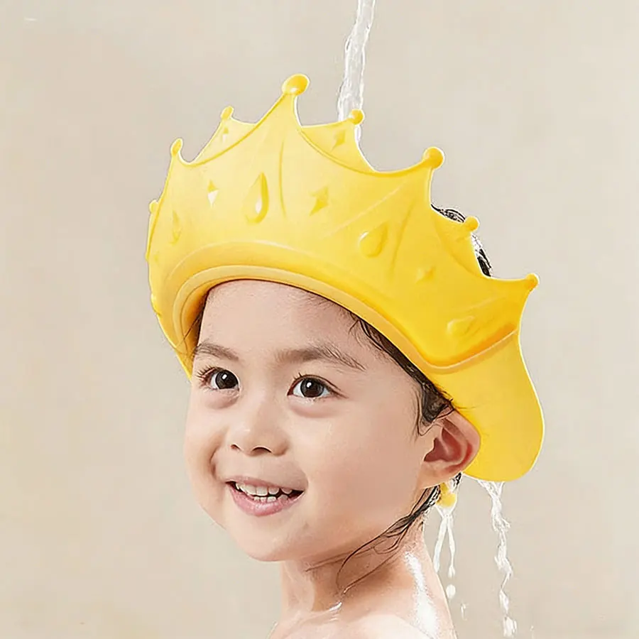 قبعة شامبو للأطفال قابلة للتعديل لحماية العين والأ...