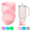 2Pcs Silicone Boot for Stanley Quencher Tumbler Protective Cup Bottom Sleeve Cover Cup Accessories Fits H2.0 30oz 40oz
