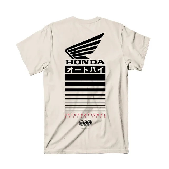 Honda hommes et femmes T-shirt été à la mode marque T-shirt Honda Offset à manches courtes printemps et automne moto cyclisme haut 1