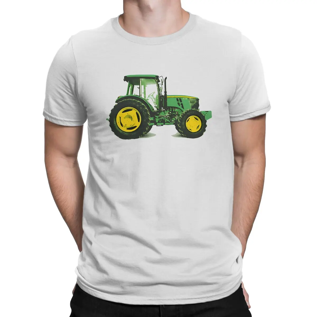 

Novelty Tractor T-Shirts for Men Crewneck Cotton T Shirts J-Johns Dee Short Sleeve Tee Shirt Gift Idea Clothes