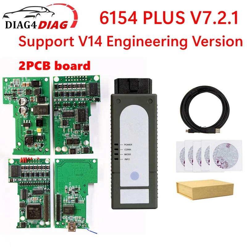 2023 6154A Plus V7.2.1 Strumento Diagnostico Per Auto 6154 Plus Supporto Versione Tecnica V14 Per Vw / Audi / Skoda / Seat /Lamborghini