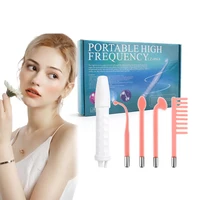 4 IN 1 Facial Beauty Machine High Frequency  Electrotherapy Wand Neon + Argon Wands Remove wrinkles Inflammation Acne Skin Care 1