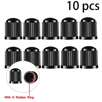 10PCS รถยนต์รถจักรยานยนต์จักรยานจักรยาน Universal รถวาล์วหมวกพลาสติกล้อยาง Air Stem ฝาครอบฝุ่นยางวาล์ว Caps 7