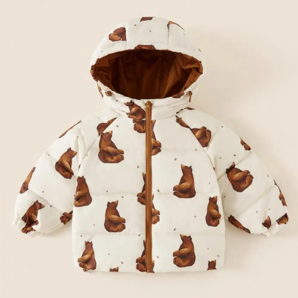 Children Jackets Boys and Girls Winter Rabbit Elephant Cartoon Print