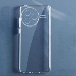 Transparent Soft TPU Phone Case - Clear Silicone Protective Back Cover Shell for Redmi K80 Pro (Clear)