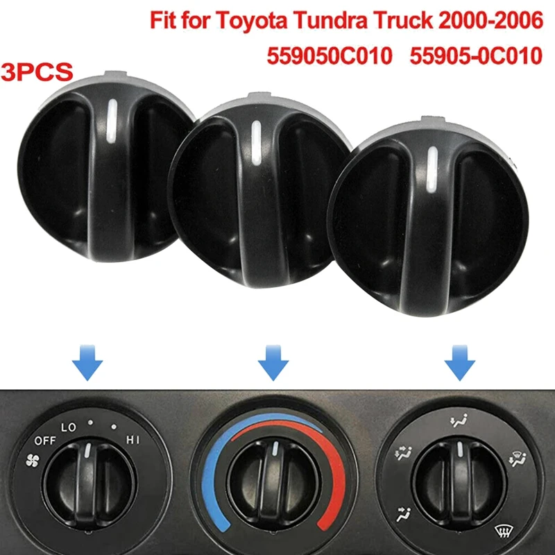 AU05 Fit for Toyota Truck 2000 2006 Temperature Control Knobs Dials