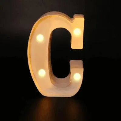 Illuminated LED Alphabet Letter Light - Stylish Decor
