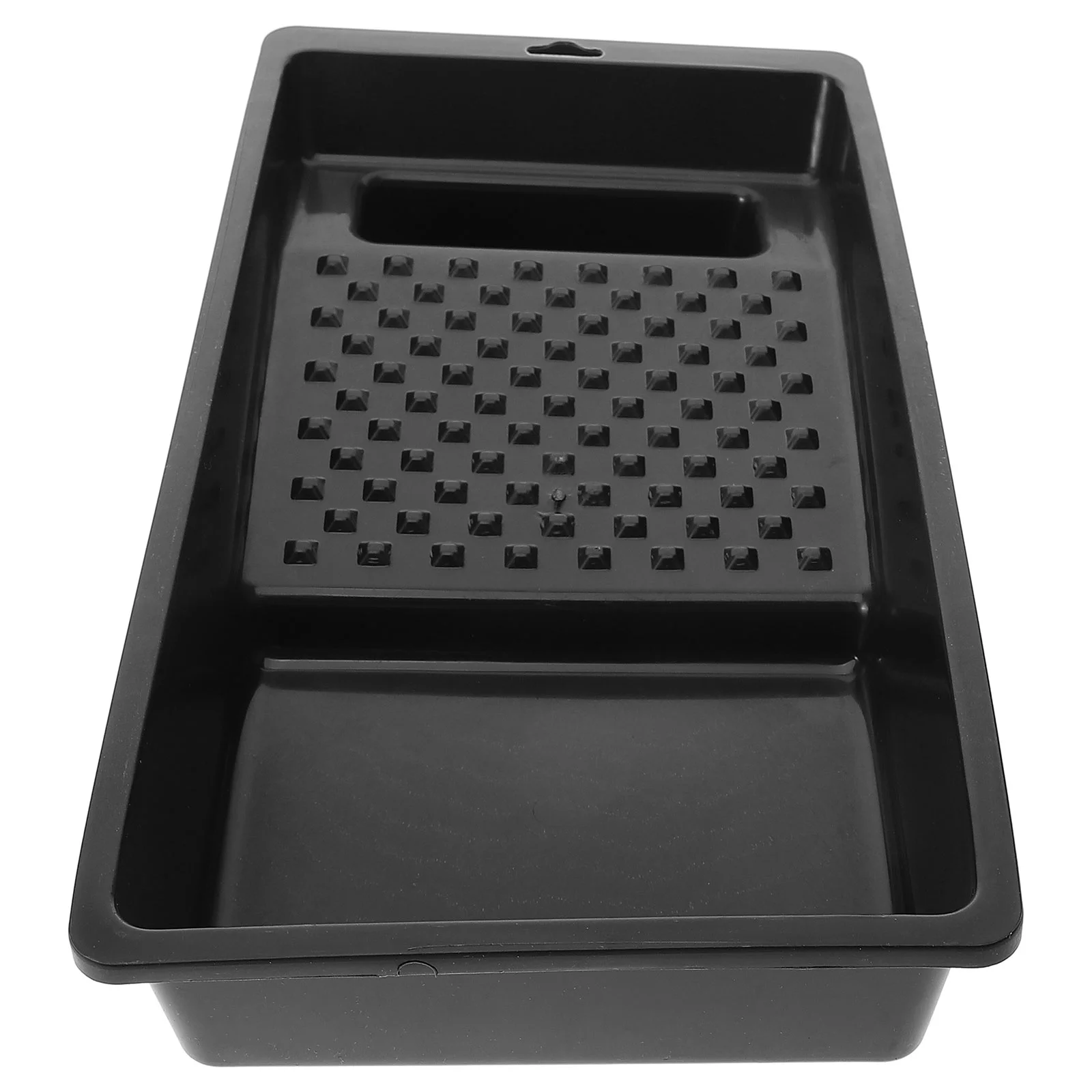 Paint Brush Tray Pans Trays Drip Roller for Painting Container Plastic Liners Black