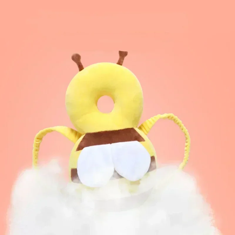 Baby Head Bee Back Protector Children Safe Protect Pillow Learn Walk Head Protector Cartoon Cushion Anti Fall Backward Cap Carry