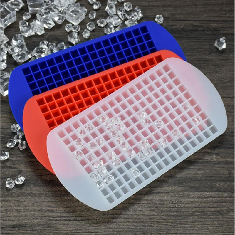 160 Grid Silicone Mini Ice Cube Tray Mold 1X1cm Fruit Cube Small Square Maker Kitchen Accessories