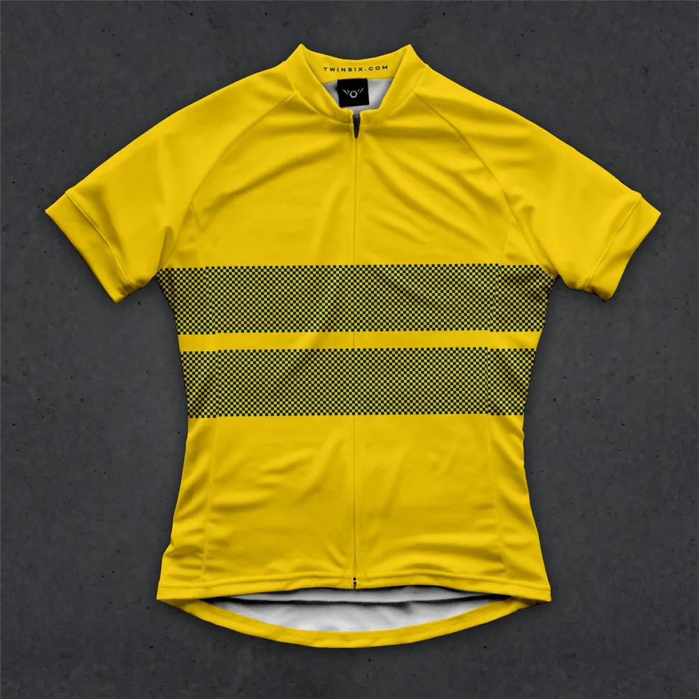 thumbnail image 1 of Sudadera con estampado de primavera TwinSix, maillot de ciclismo de verano para mujer, maillot de juego estándar del equipo profesional de ciclismo, camiseta transpirable 100 % poliéster, 1 of 5