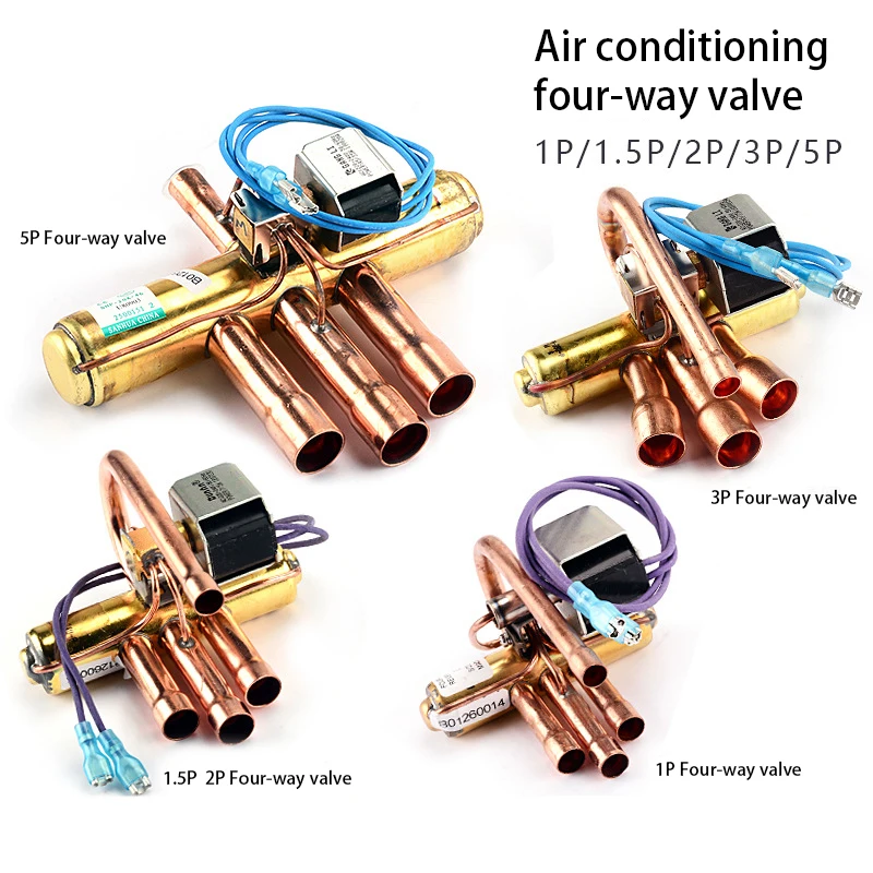 Klimaanlage Vier-Wege-Umkehrventil,Kupferwasserbeständigkeit  Energiesparendes Vier-Wege-Umkehrventil Kältewartung(1P), Vierwegeventil  Klimaanlage Umschaltventil Vierwegeumschaltventil Vier-Wege- : :  Küche, Haushalt & Wohnen
