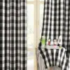 Christmas Check Plaid Curtains Semi-Blackout Windows Curtains for Bedroom Drapes in Living Room Red&green Farmhouse Home Decor 1
