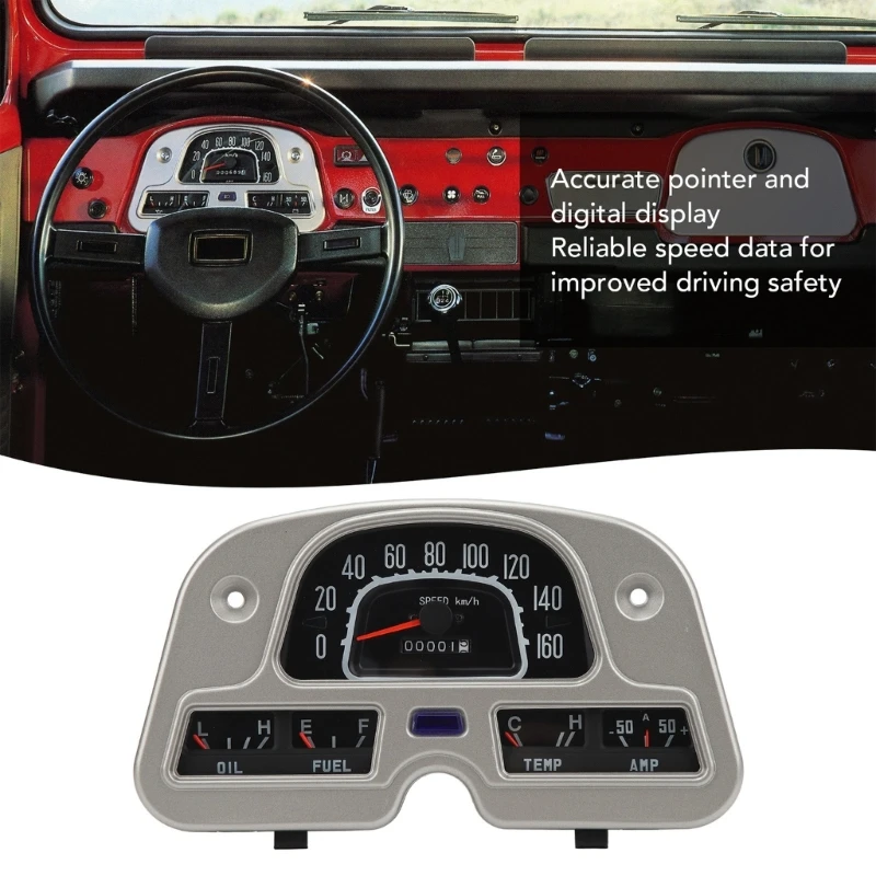 

Car Dashboard Speedometer Gauge Cluster For FJ40 FJ45 BJ40 1974-1980 83100-60180 AOS