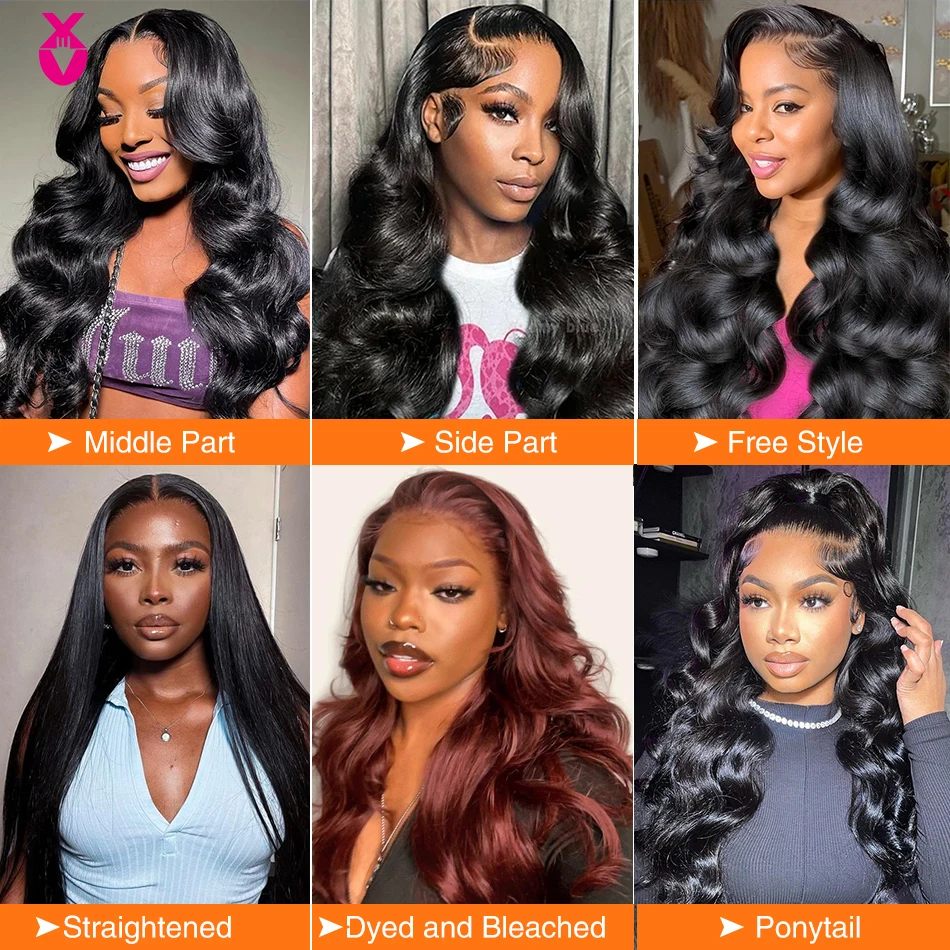 Lace Frontal Wig Human Hair Wigs Body Wave Lace Front Wig 13x4 Lace Frontal Human Hair Wig Transparent HD Glueless Wigs Human Hair Pre Plucked Pre Cut