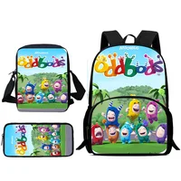 Child Backpacks Cartoon O-Oddbodess Cute Shoulder Bag Pencil Case Pupil Large Capacity School Bags for Boys Girls Best Gift