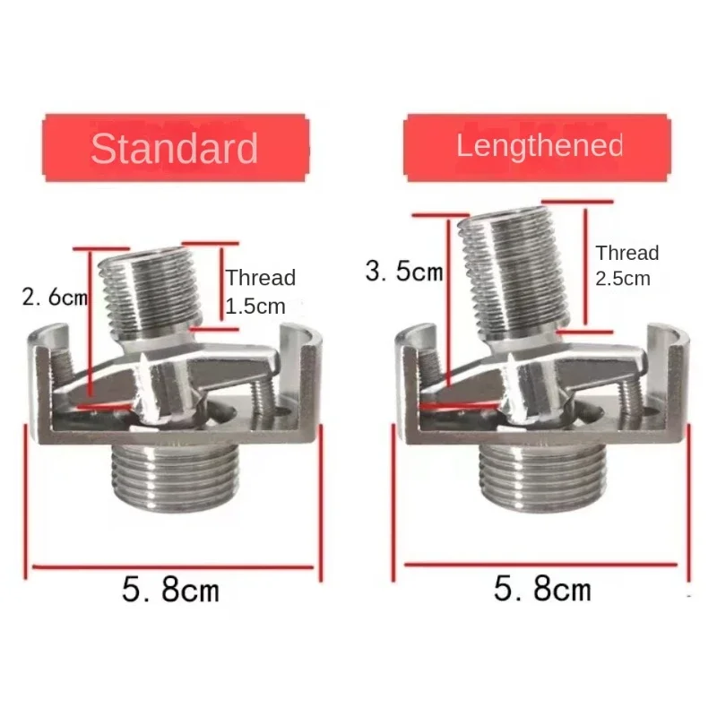 Universal curved foot shower faucet installation accessories lengthened adjustable angle shower valve universal curved foot