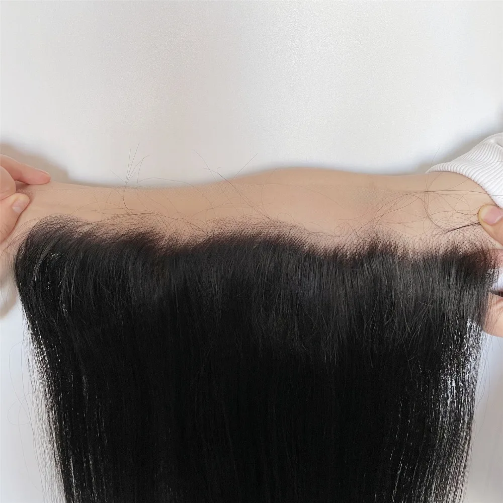 Straight Lace Frontal Human Hair Ear To Ear Transparent Lace Brazilian Virgin Hair 8-18 Inch Full End 13x4