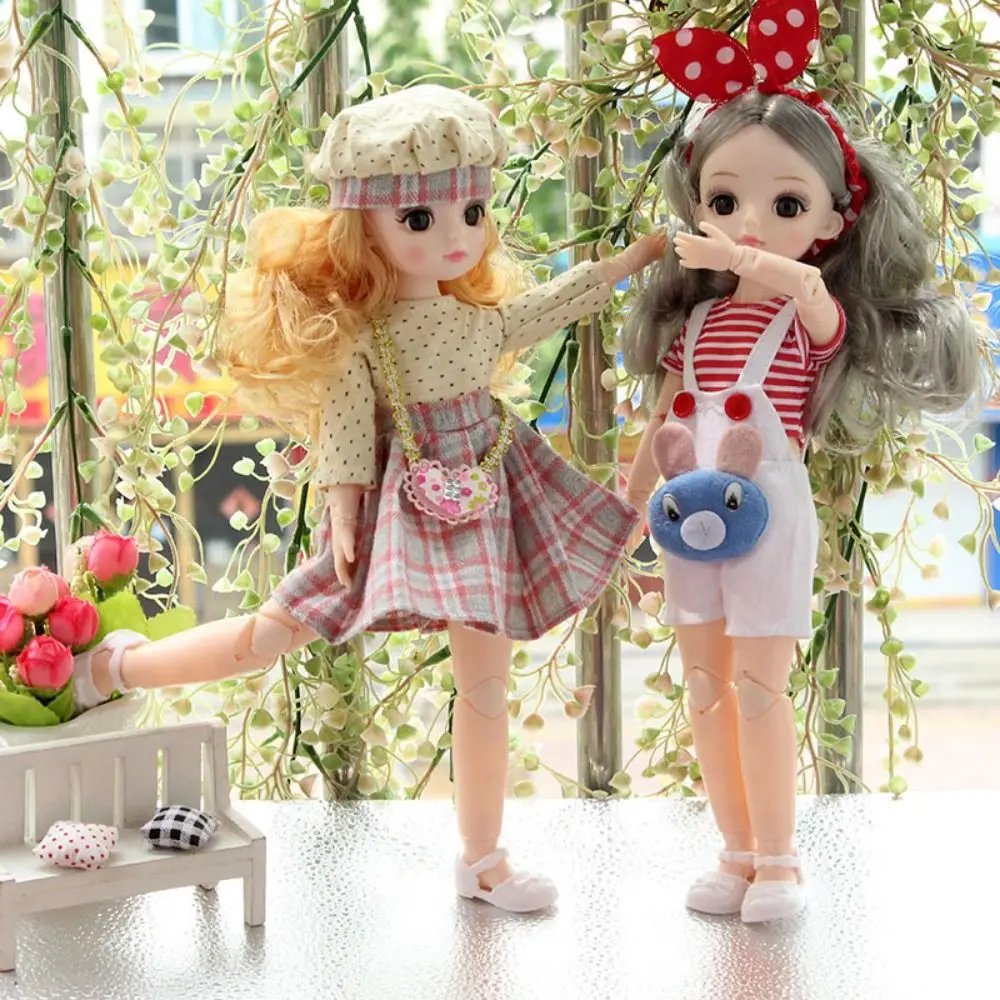 Dressing Spherical Joint 30cm Anime Bjd Dress Up with Clothes Hinged Colorful Cute 30cm Articulated