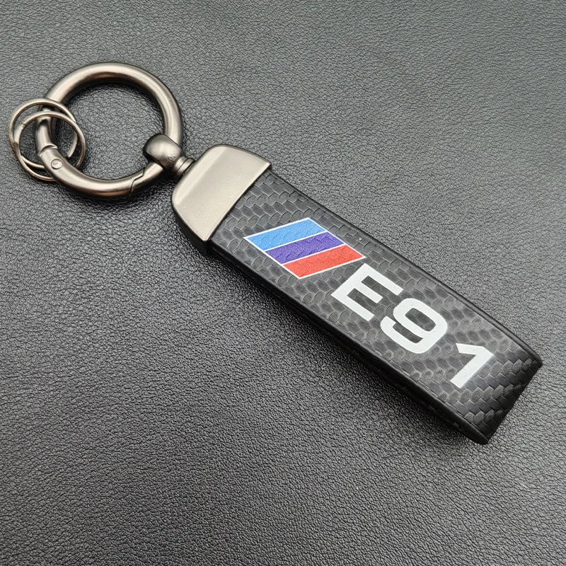 2024 Carbon Leder Schlüssel ring Mann Frauen Luxus Auto Schlüssel bund für BMW E46 E90 E39 E60 E36 E30 E61 E91 E92 E87 Schlüssel bund Zubehör