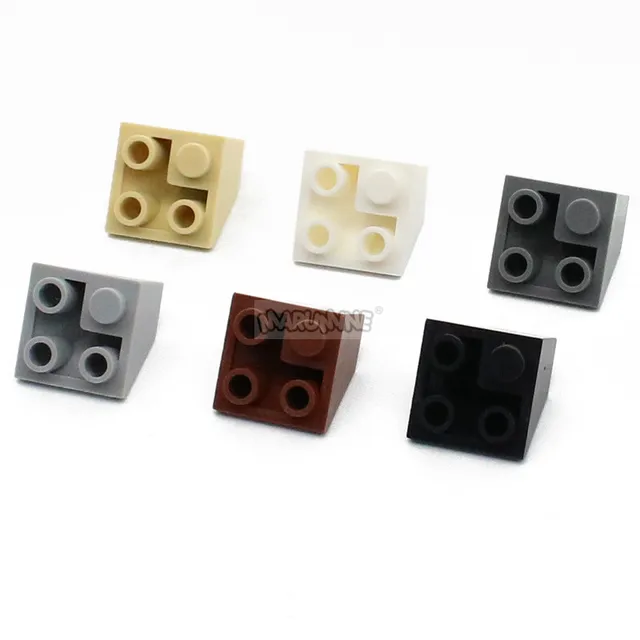 Marumine 45 2x2 Invert Slope Bricks Parts 3676 Roof Tile Corn 50PCS MOC City Building Blocks Accessories DIY Educational Toys 2