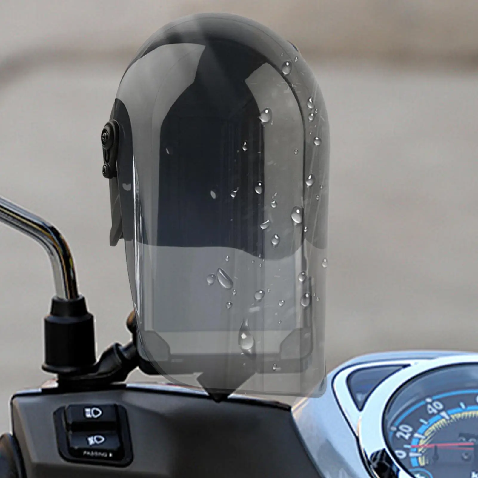 Motorrad Telefon Halter Sonnenschirm Erweiterte Sonnenblende Helm Regendicht Erweiterte Wasserdichte Visier Für Auto Navigation Fahrrad Roller – Detail 9