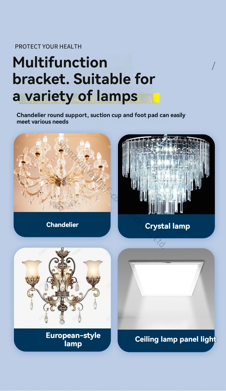 New Hand-cranked 3.8m Lamp Installation Lifting Bracket Light Repair Installatio