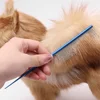 Stainless Steel Pet Flea Comb Practical Colorful Non-rust Dog Grooming Comb Dense Tooth Pet Hair Comb Cleaning