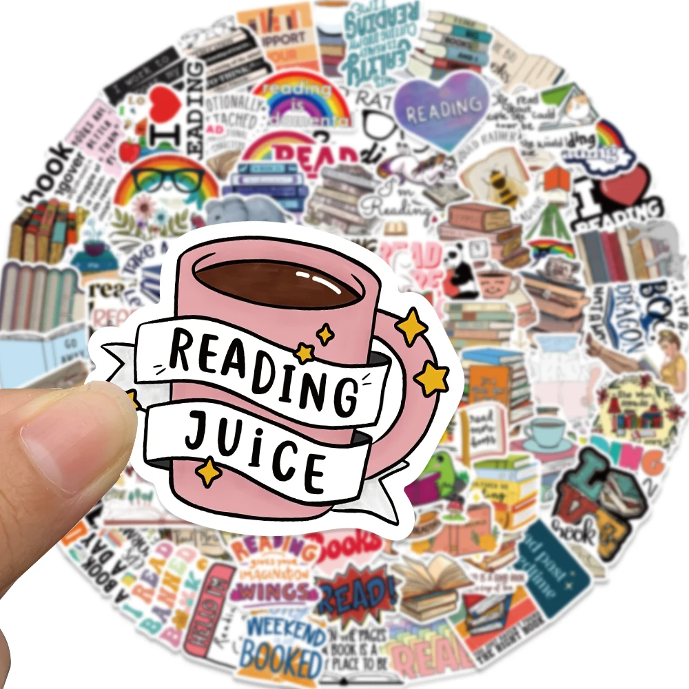 100 Calcomanías De Lectura, Calcomanías Impermeables Para Niños, Adolescentes, Estudiantes, Profesores, Amantes De La Lectura, Calcomanías Motivacionales Para Diario, álbumes De Recortes, Laptop