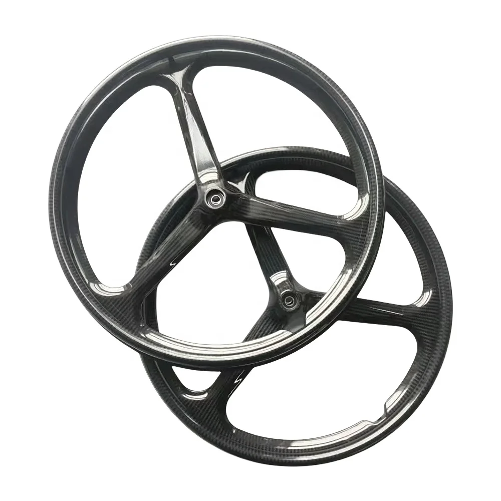 Strong Lightweight Carbon wheels 24 Inch Wheels Wheelchair Tri Spoke Carbon Whee