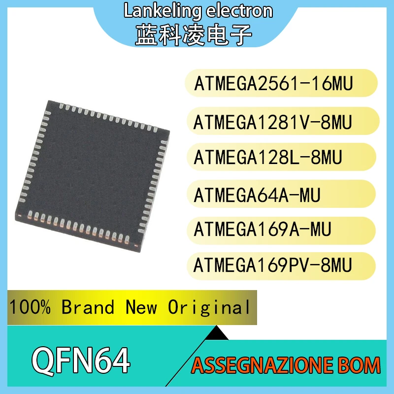 ATMEGA2561 16MU ATMEGA1281V 8MU ATMEGA128L 8MU ATMEGA64A MU ATMEGA169A ...