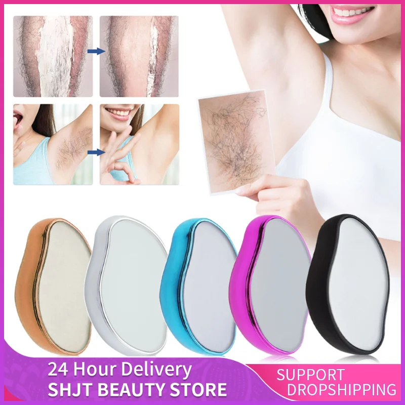 

Painless Crystal Epil Hair Removal Eraser Safe Reusable Body Depilation Tool Physical Glass Body Hair Remover Crystal Shaver