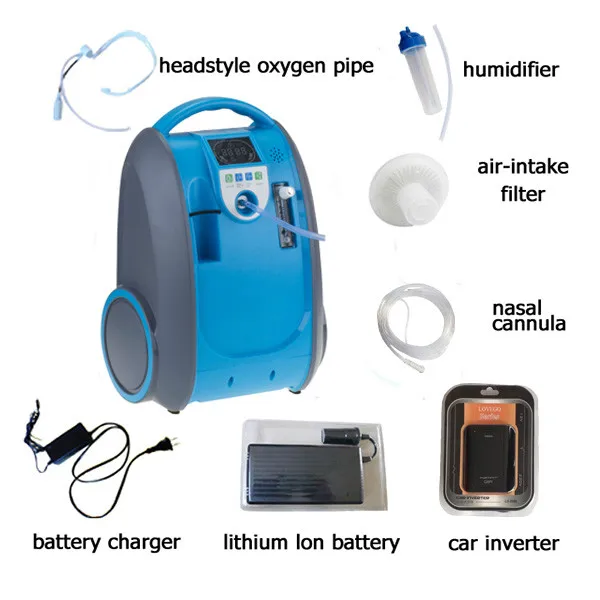 1-5L Adjustable Small And Cheap Portable Oxygen Concentrator For Travel 93% 1L