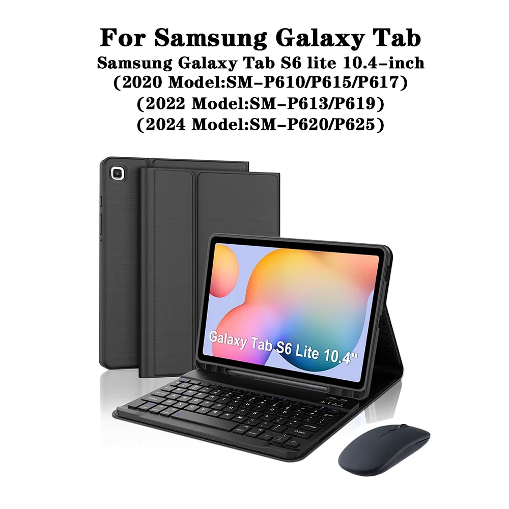 Premium Tablet Case and Keyboard Cover with Pencil Holder, 10.4-Inch